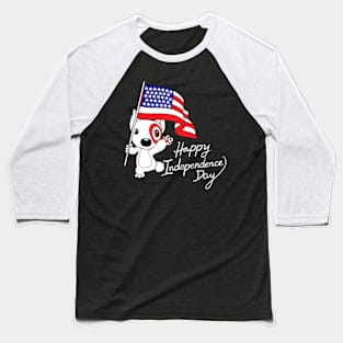 American Flag Bullseye Team Member Baseball T-Shirt